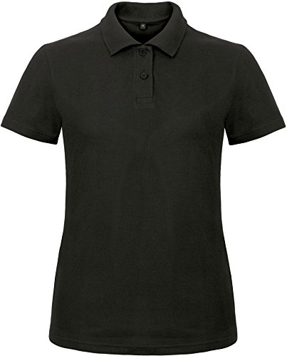 B&C, Ladies` Piqué Polo Shirt Id.001 Women PWI11, Größe, 3XL;Farbe, Black